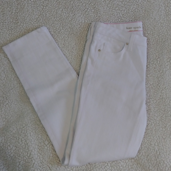 kate spade Denim - Kate Spade White Play Hooky Jeans Size 27